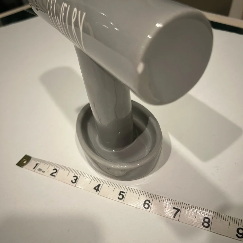 RAE DUNN GRAY CERAMIC JEWELRY HOLDER